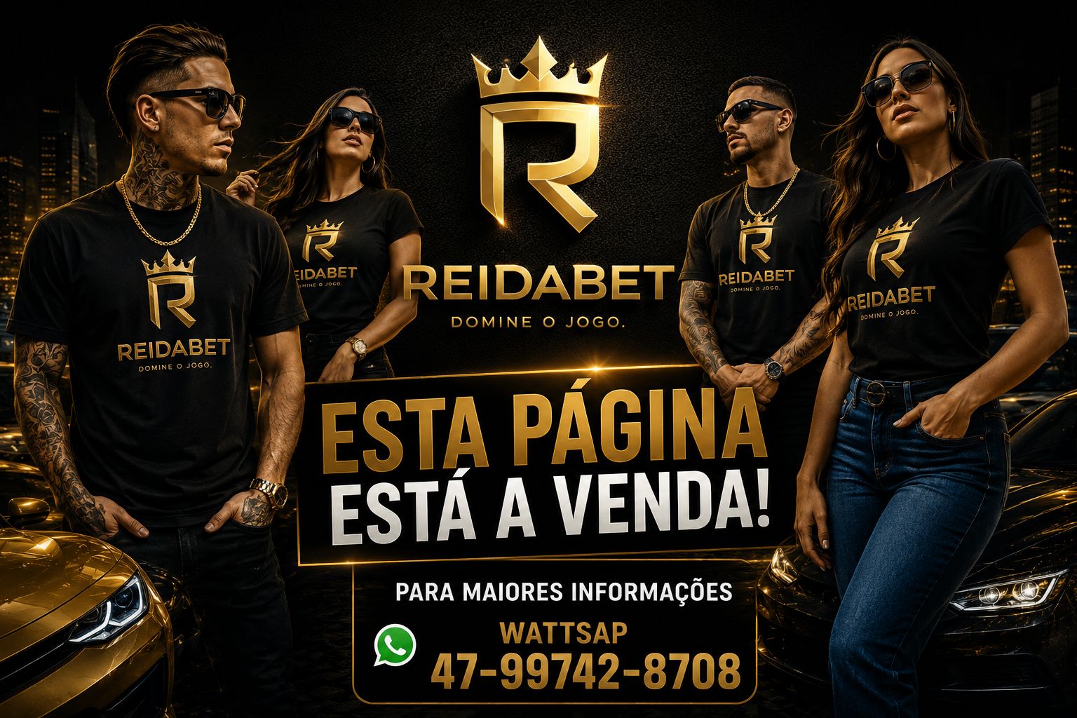 Rei da Bet - página à venda